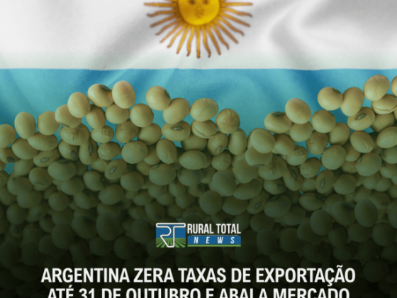 ARGENTINA ZERA TAXAS DE EXPORTAÇÃO ATÉ 31 DE OUTUBRO E ABALA MERCADO INTERNACIONAL DA SOJA