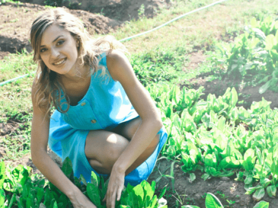 Jovem empreendedor no campo